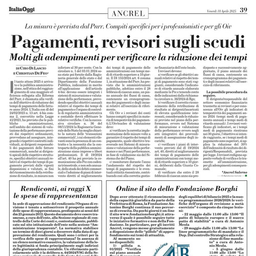 RASSEGNA STAMPA